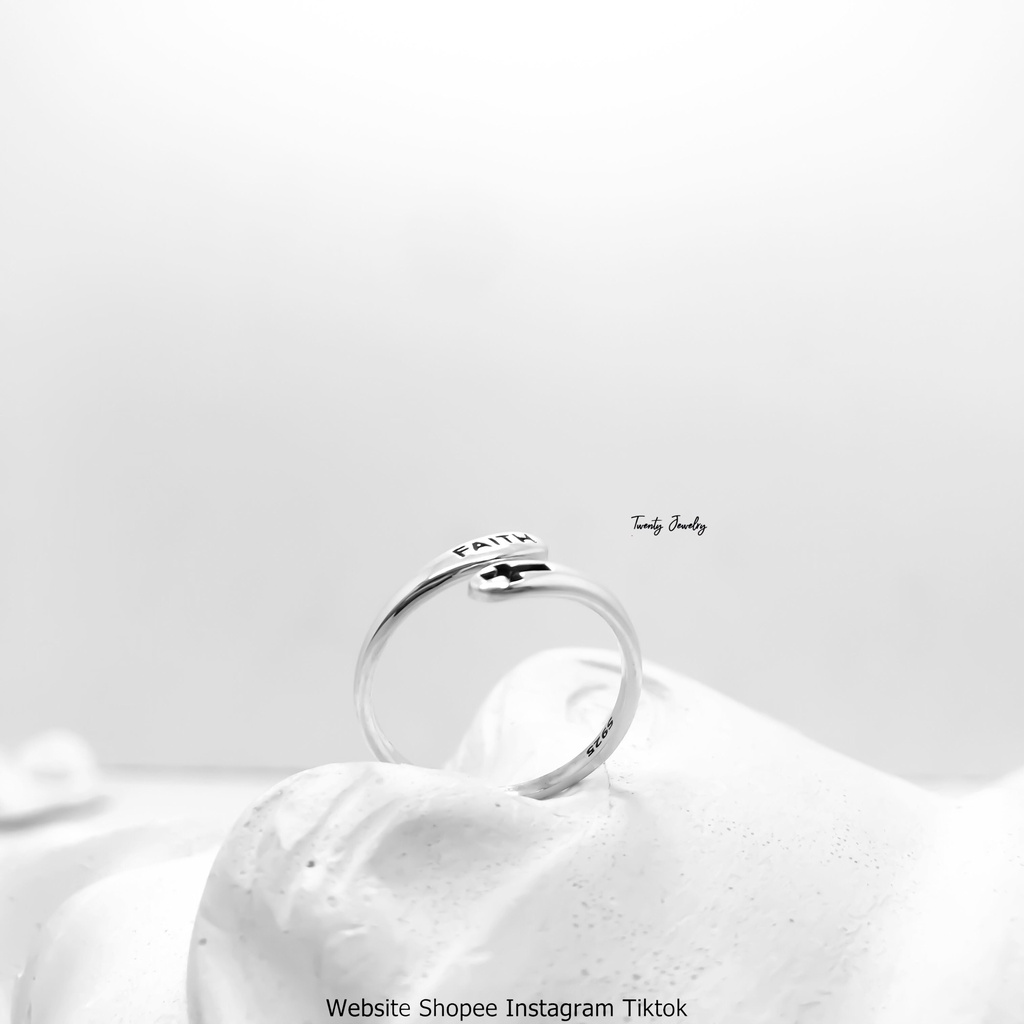 Nhẫn Bạc S925 Niềm Tin Faith NLVAC122. Nhẫn Bạc 925 Nữ 20Silver