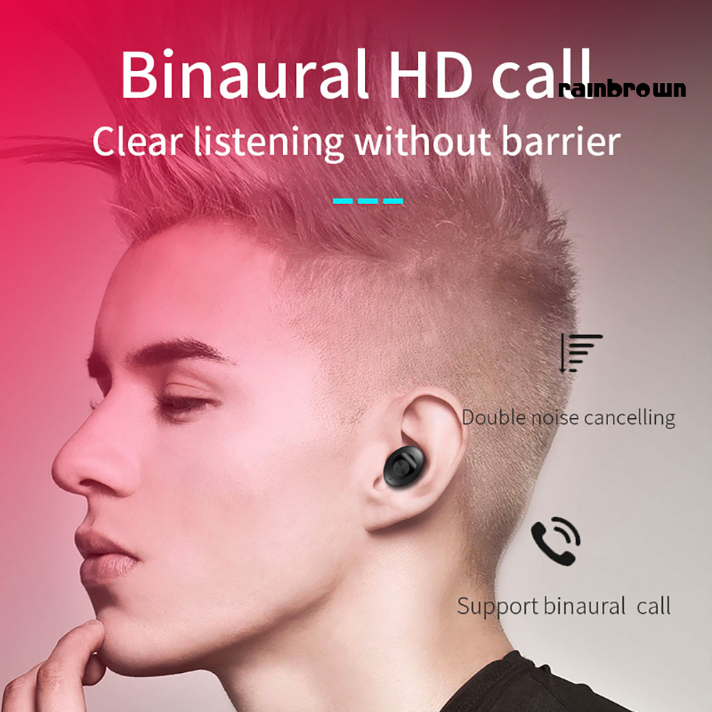 Tai Nghe Bluetooth V5.0 3d Kháng Nước Kèm Hộp Sạc