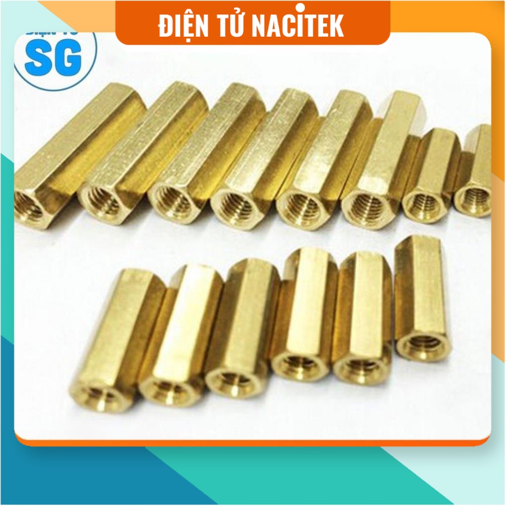 Combo 10 trụ đồng cái cái 5mm, 8mm, 10mm, 12mm, 15mm, 18mm, 20mm, 22mm