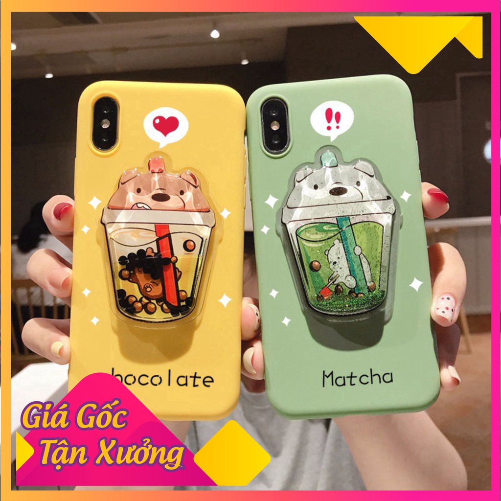 Ốp iphone - Ốp lưng Gấu nước chảy trơn 5s/6/6s/6plus/6s plus/7/8/7plus/8plus/x/xs/xs max/11/11pro max -9G 4m8