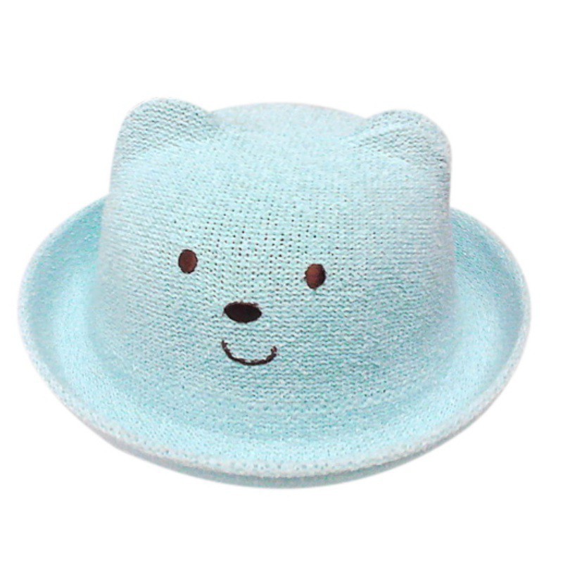 Mũ rơm đính tay tai thỏ dễ thương cho bé trai, bé gái