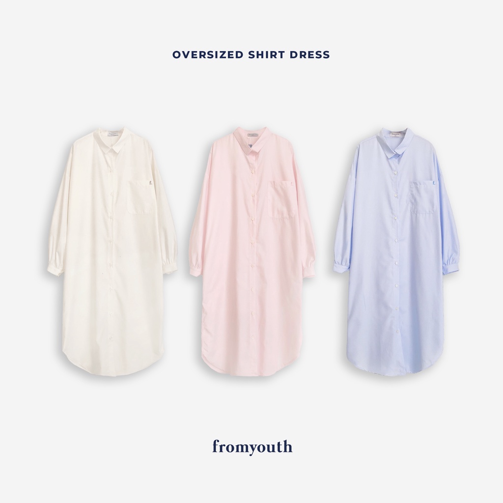 Đầm sơ mi dáng dài Naked by V - Oversized Shirt Dress
