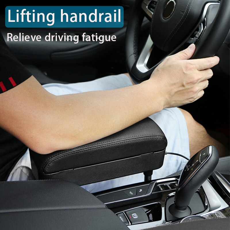 Hộp kê tay xe hơi SEAMETAL đựng đồ gọn gàng tự động điều chỉnh được hỗ trợ sạc không dây mới