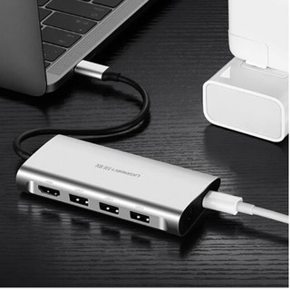 Cáp chuyển usb type c sang 3*usb 3.0+hdmi+rj45+sd&tf ugreen