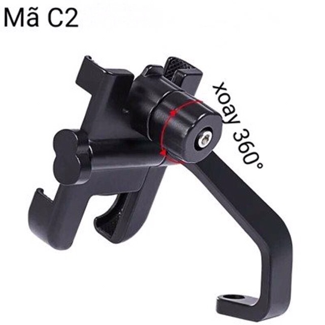 Kẹp điện thoại gắn xe máy Sắt C2 - chống cướp giật | BigBuy360 - bigbuy360.vn