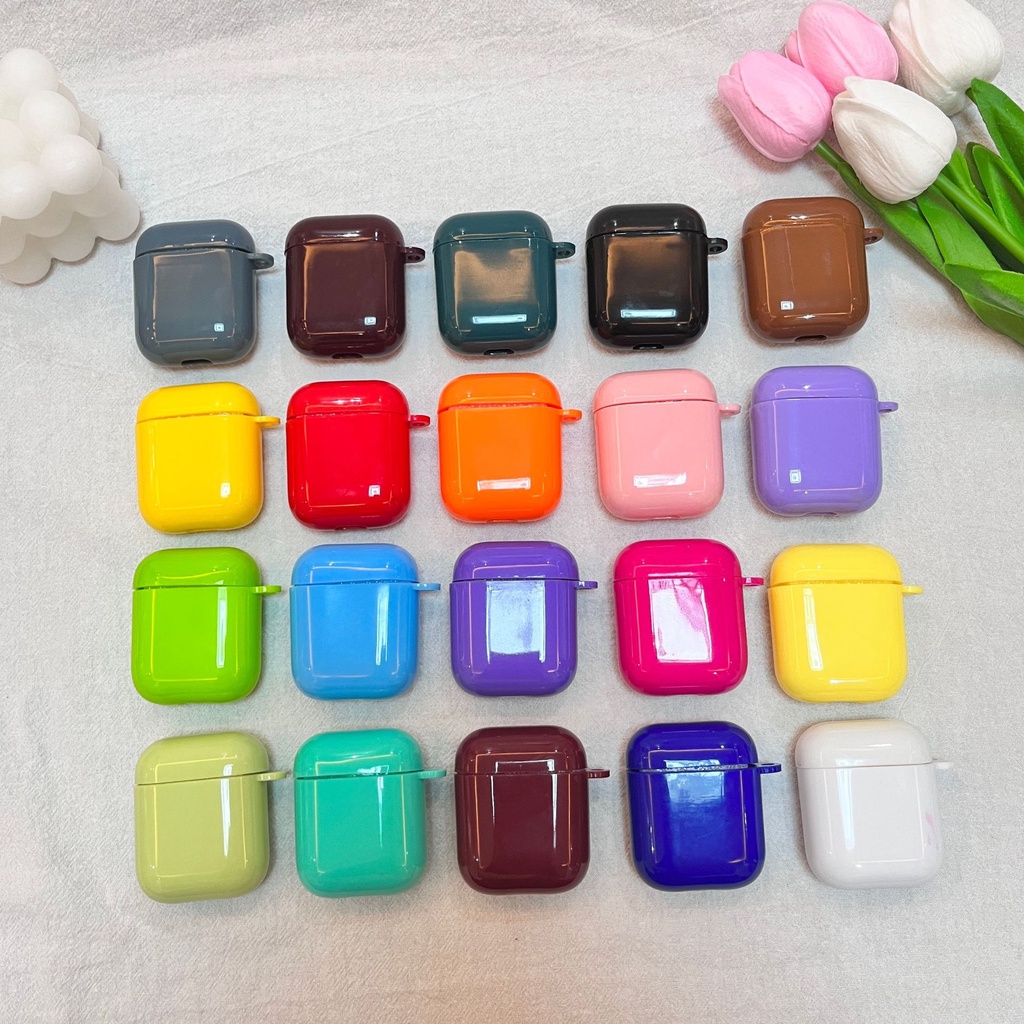 Vỏ Bảo Vệ Hộp Sạc Tai Nghe Bluetooth Bằng TPU Mềm Màu Kẹo Cho Airpods 1 2 Pro 3