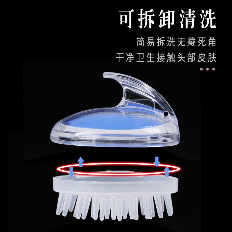 Lược Gội Đầu Massage Gai Silicon Cao Cấp Mềm Dẻo Giúp Làm Sạch Và Thư Giãn Da Đầu- Kích Thích Mọc Tóc