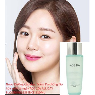 Nước Dưỡng Cấp Ẩm, Trắng Da chống lão hóa suốt cả ngày AGE 20s ALL DAY BLOOMING ESSENCE 210ML