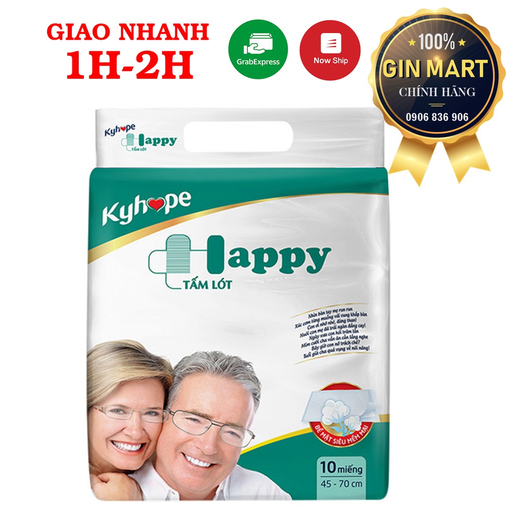 Tấm lót Kyhope Happy người già 10 Miếng D75 x R45cm