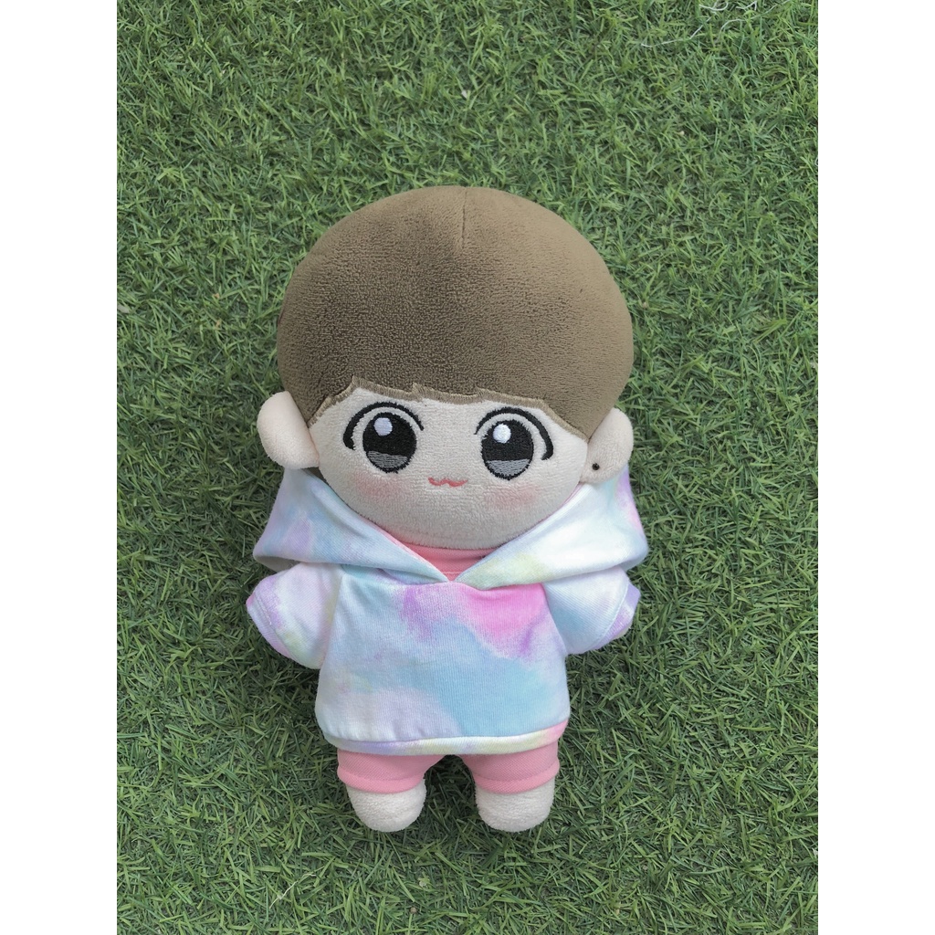 Hoodie loang màu pastel cho doll 20cm