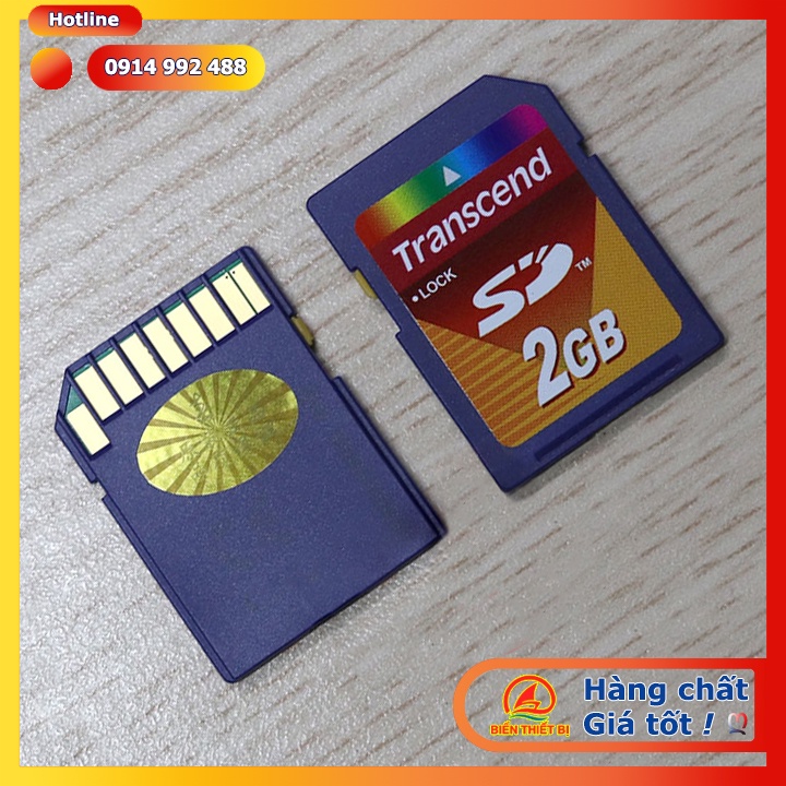 Thẻ nhớ SD 2GB Transcend dùng cho máy tính công nghiệp, Laptop, máy ảnh kỹ thuật số, PDA và các thiết bị điện tử khác.
