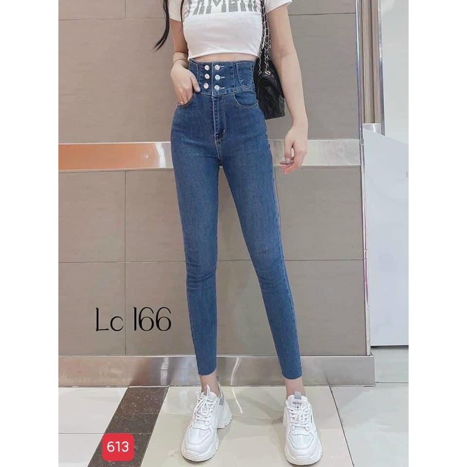 Quần Jean Nữ Cạp Cao ❤️FREESHIP❤️ Quần Bò Nữ Co Giãn Skinny Lưng Cao Tôn Dáng Lưng Kiểu Sành Điệu [ ẢNH THẬT] - Mã 621