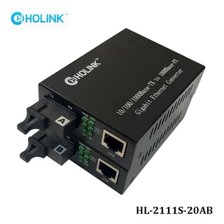 Bộ chuyển đổi quang điện Ho-Link HL-2111S-20AB 1 sợi quang 10 100 1000MB thumbnail