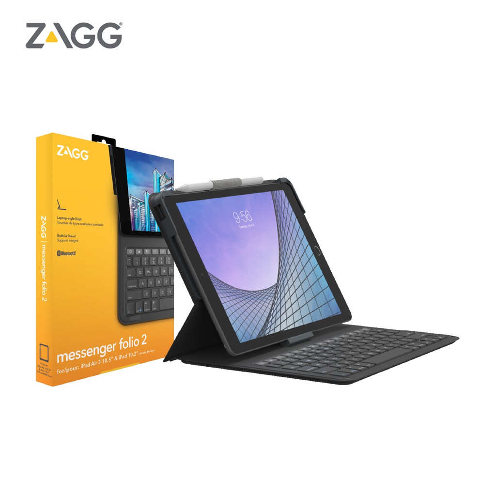 Ốp lưng kèm bàn phím ZAGG Messenger Folio 2 iPad 10.2"/10.5"