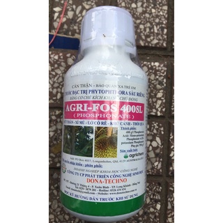 Sản phẩm AGRI FOS 400 chống nứt thân xì mủ lở cổ rễ vàng lá thối rễ 1 lít