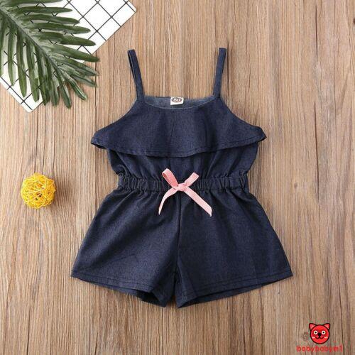 Áo Liền Quần Tã Vải Jeans Đáng Yêu Cho Bé