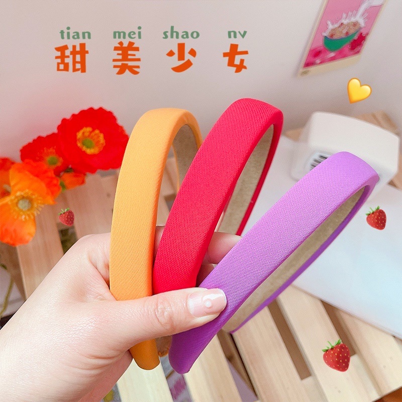 Băng Đô Cài Tóc Màu Sắc Đơn Giản Phong Cách Hàn Quốc Cho Nữ