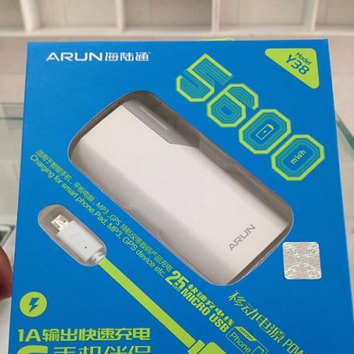 Sạc Dự Phòng ARUN 5600mAh Chính Hãng