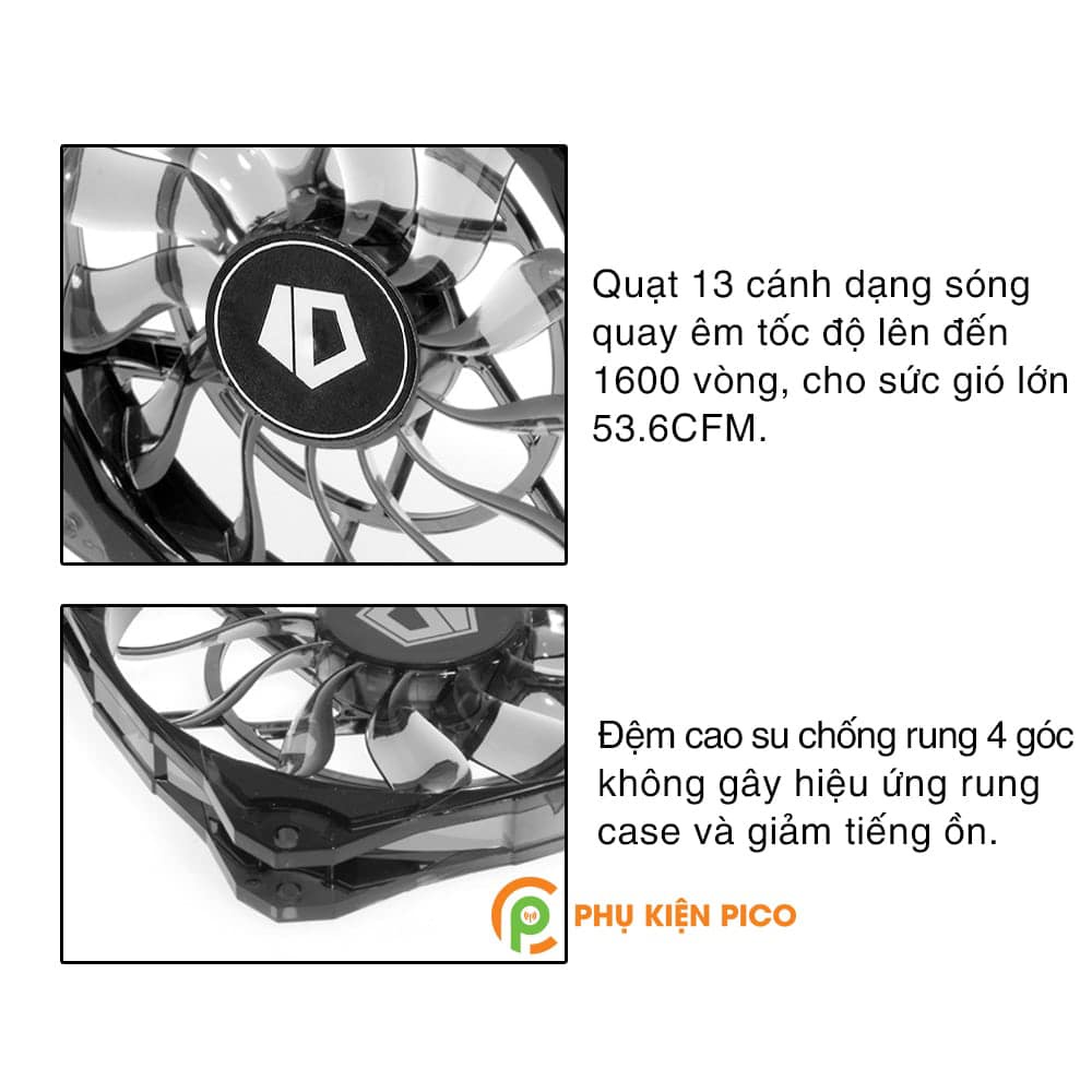 Quạt tản nhiệt Case ID-COOLING NO-12015 - Fan Case 12cm ( Phụ kiện Pico )