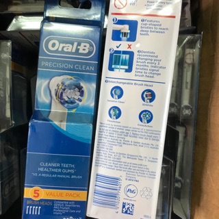 SET 5 ĐẦU THAY BÀN CHẢI MÁY ORAL B PRECISION