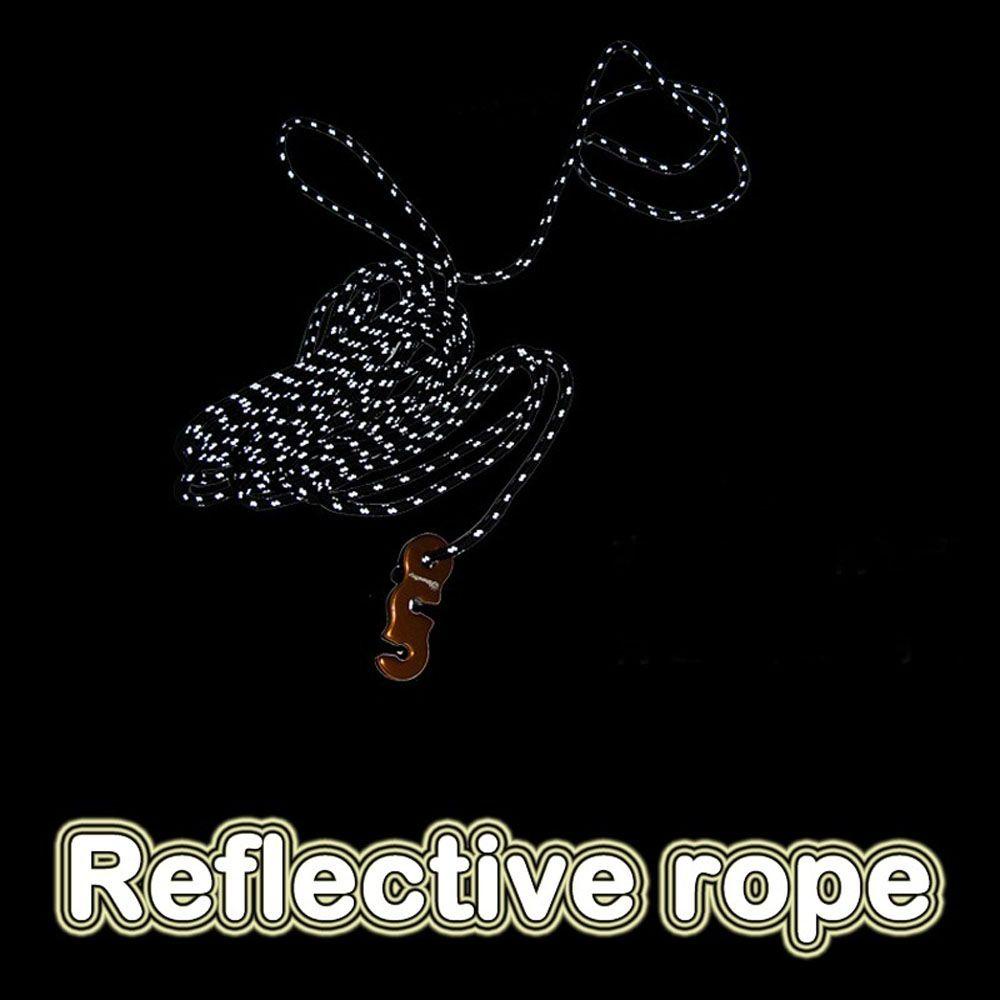 Bộ 4 Khóa Lều Phản Quang 3 Lỗ 3mm Tiện Dụng Mang Theo Du Lịch Cắm Trại