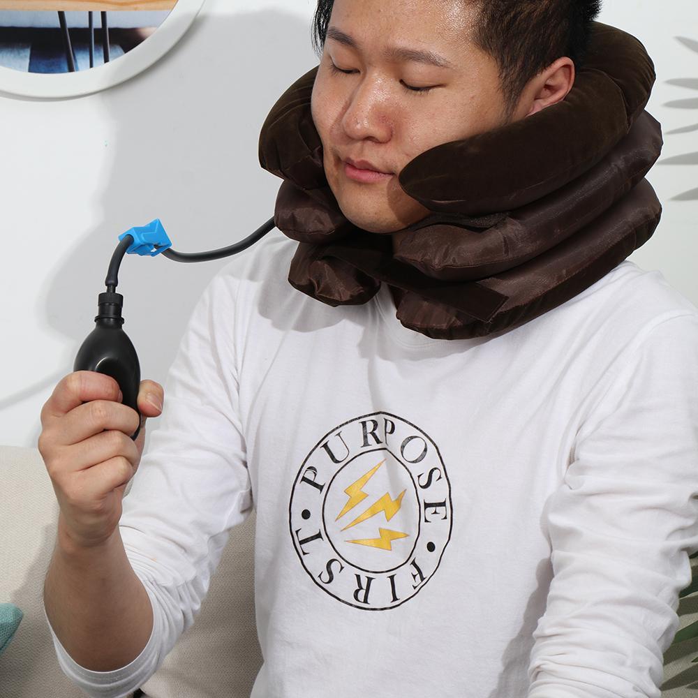 Gối Kê Cổ Bơm Hơi Nhỏ Gọn Bảo Vệ Đầu Và Lưng