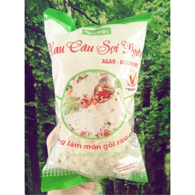 [Mã 77FMCGSALE1 giảm 10% đơn 250K] Rau câu sợi Agar agar Hoàng Yến gói 20g - bao bì mới