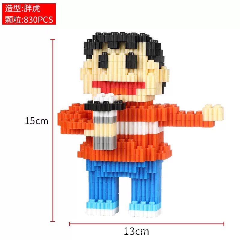 COMBO Bộ Lego Hoạt Hình Doraemon, đủ bộ Nobita XuKa Xeko Chaien MiMi 500psc, Đủ Bộ Sưu Tập Đồ Chơi Lego Thông Minh