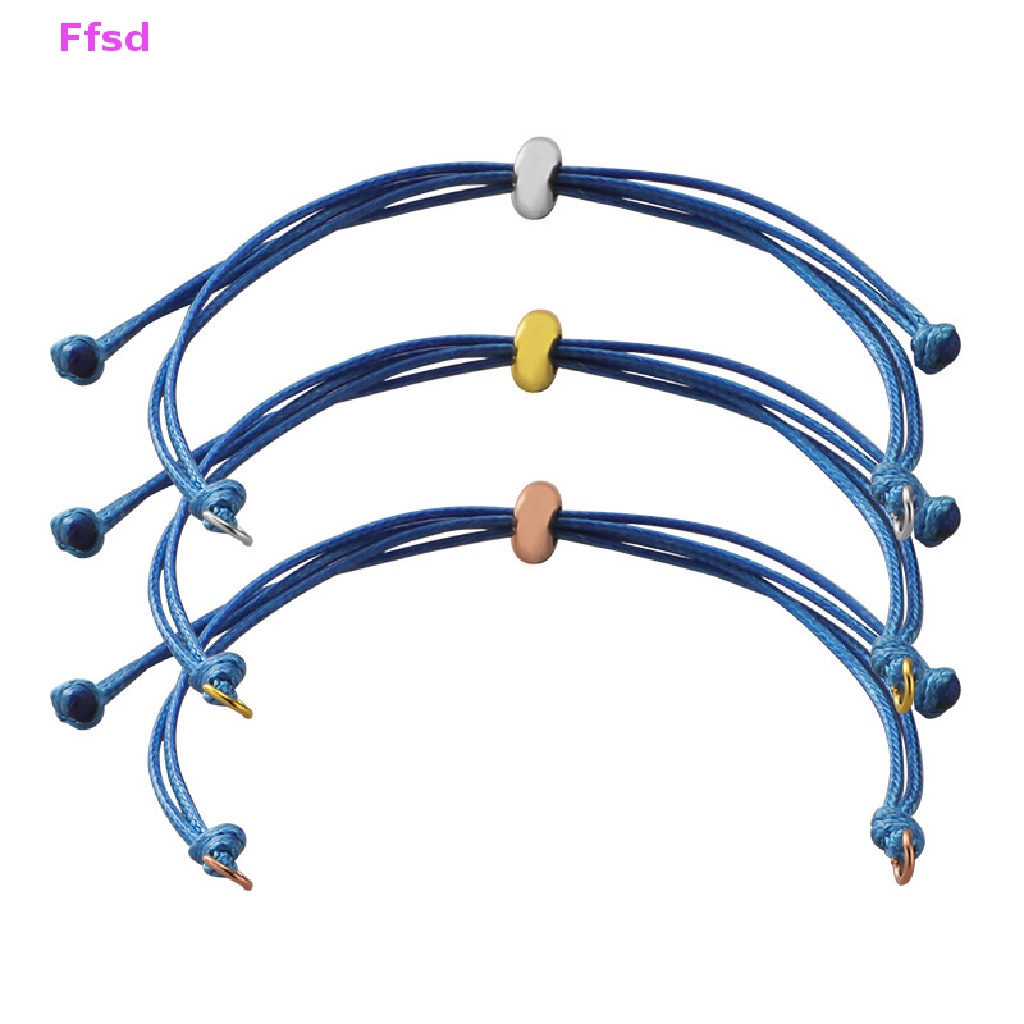{Ffsd} Set 5 Vòng Tay Dây Cao Su Phối Hạt Bằng Thép Không Gỉ Có Thể Điều Chỉnh Làm Vòng Tay Tình Nhân Thủ Công DIY Hàng Bán Chạy