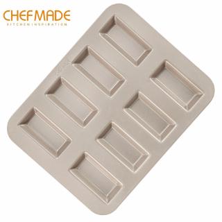CHEFMADE Khuôn bánh tráng miệng hình chữ nhật chống dính Financier Cake WK9324