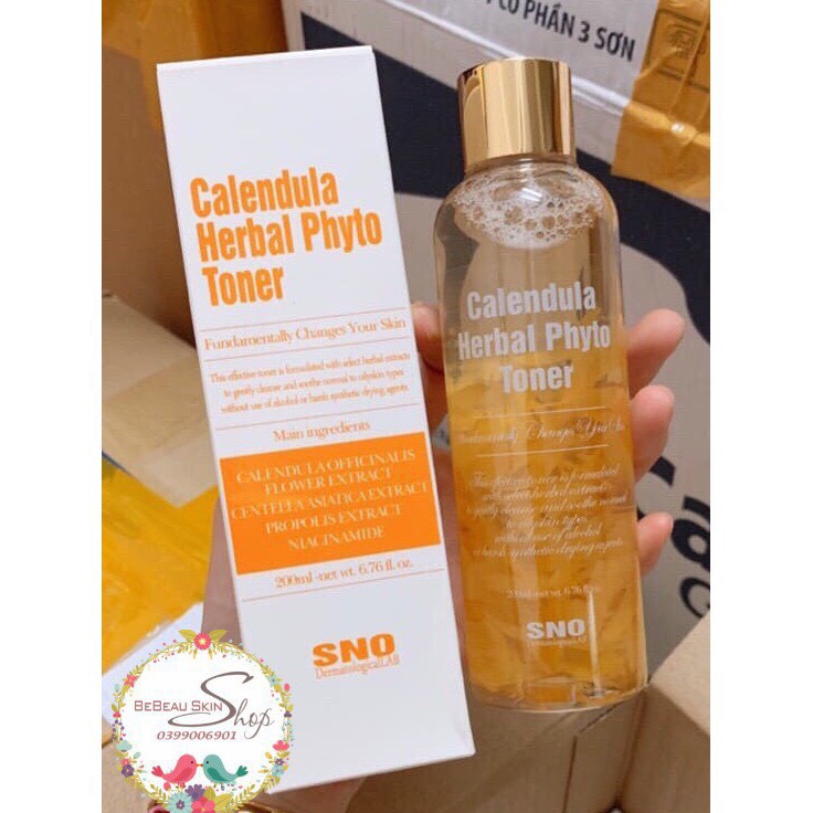 sale Nước Hoa Cúc Chứa Cánh Hoa Tươi SNO Calendula Herbal Phyto Toner | BigBuy360 - bigbuy360.vn