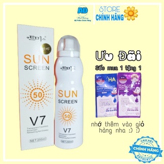 [Chính Hãng] Chống nắng dạng xịt V7 Sun SCreen HÀN QUỐC