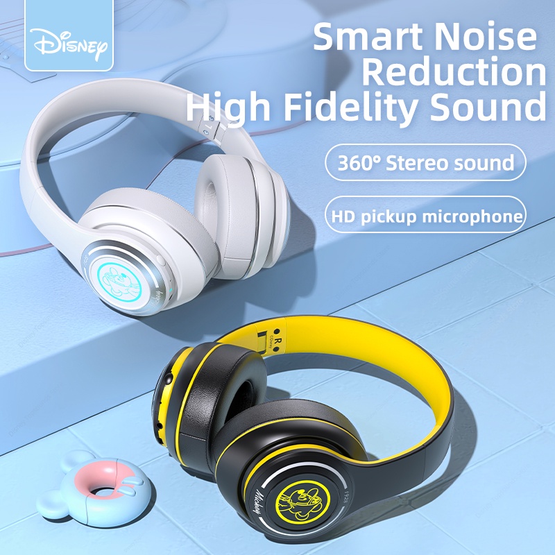 Tai Nghe Bluetooth 5.0 Không Dây Chống Nước Giảm Tiếng Ồn Có Mic Hình Disney H1