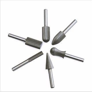 Bộ 6 đầu mài gỗ thép Carbon dùng Diy