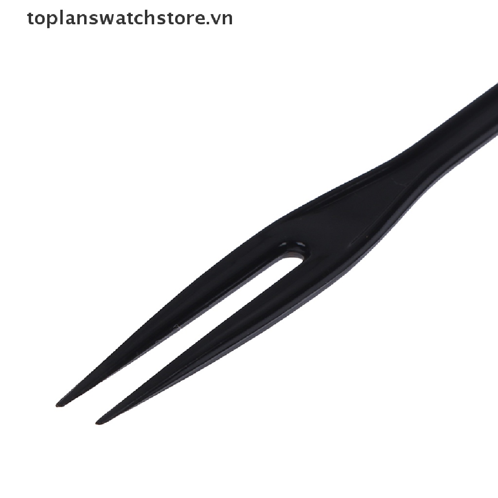 Túi 100 Nĩa Ăn Trái Cây Mini Bằng Nhựa Trong Suốt