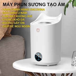 Máy tạo độ ẩm không khí mini 2in1 phun sương xông tinh dầu, máy tạo ẩm phun sương hàng chính hãng encovina