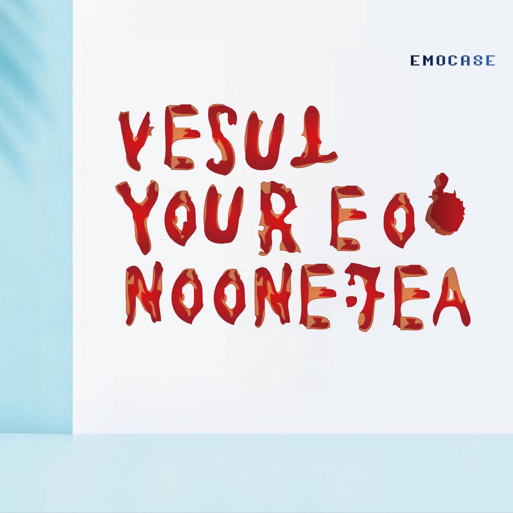 Đề Can PVC In Dấu Chân Tay Máu Trang Trí Nhà Cửa Dịp Halloween