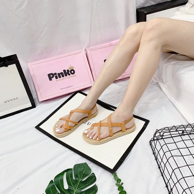 Sandal đế cói MAILIAA quai chéo mã 013