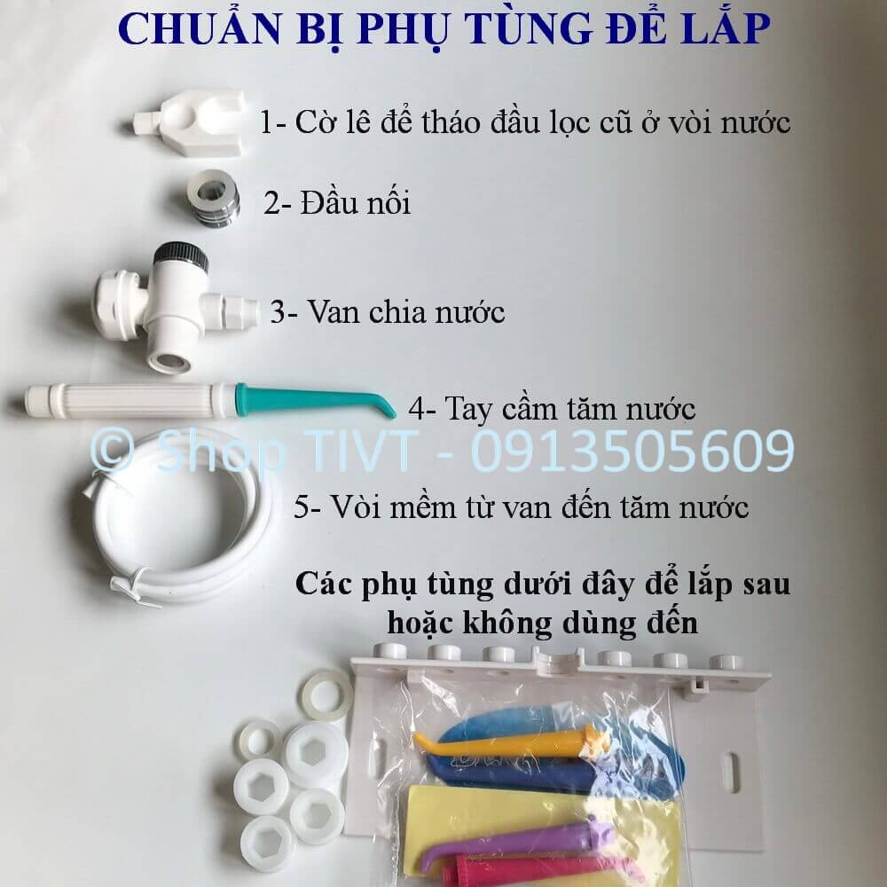 Máy tăm nước cho gia đình, dùng nước trực tiếp, không dùng điện, đơn giản, bền bỉ, tiết kiệm, thân thiện môi trường-TIVT