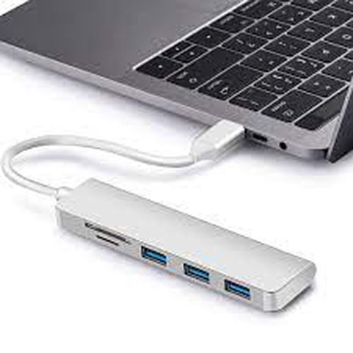 Đầu chuyển type C sang USB C có khe đọc thẻ nhớ TF SD cho Macbook tốc độ cao USB 3.0