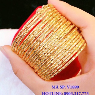 Vòng ximen mạ vàng 18k mắt trúc cao cấp