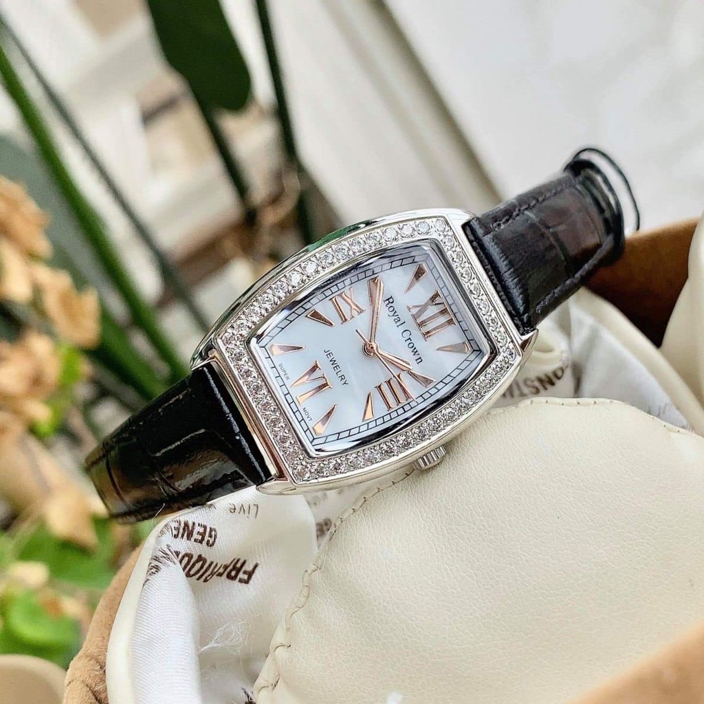 Đồng Hồ Nữ Chính Hãng Dây Da Royal Crown 3635 Chống Nước Chống Xước | BigBuy360 - bigbuy360.vn
