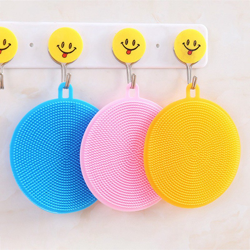 Miếng rửa bát Silicon - Miếng rửa chén Silicon có quai treo thông minh 🍉Duashop🍉