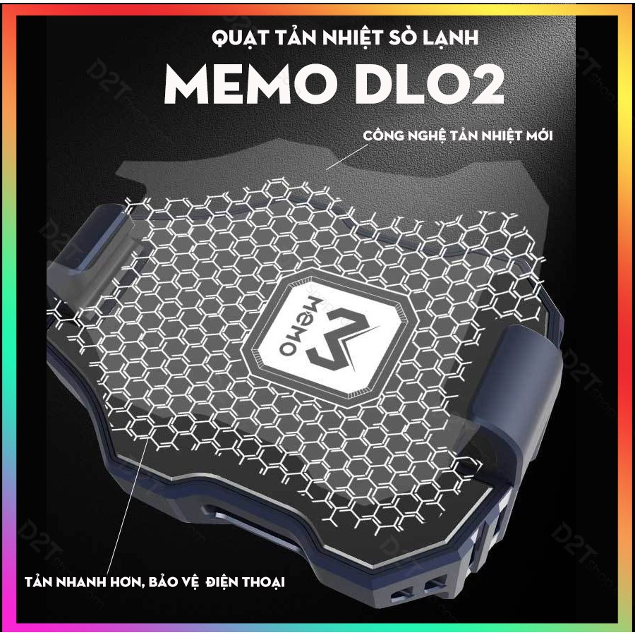 [PHIÊN BẢN MỚI] Quạt tản nhiệt gaming Memo DL02