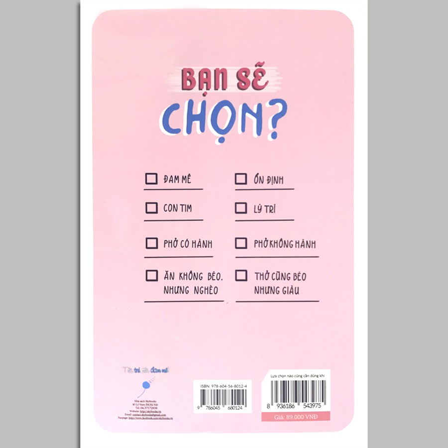 Sách - Lựa Chọn Nào Cũng Cần Dũng Khí (Kèm Bookmark)