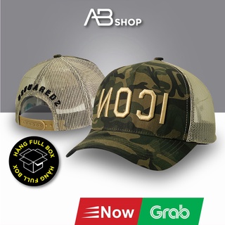 Mũ Lưỡi Trai Camo Màu Lính Cực Đẹp Phối Lưới Logo May Nổi AB-30049