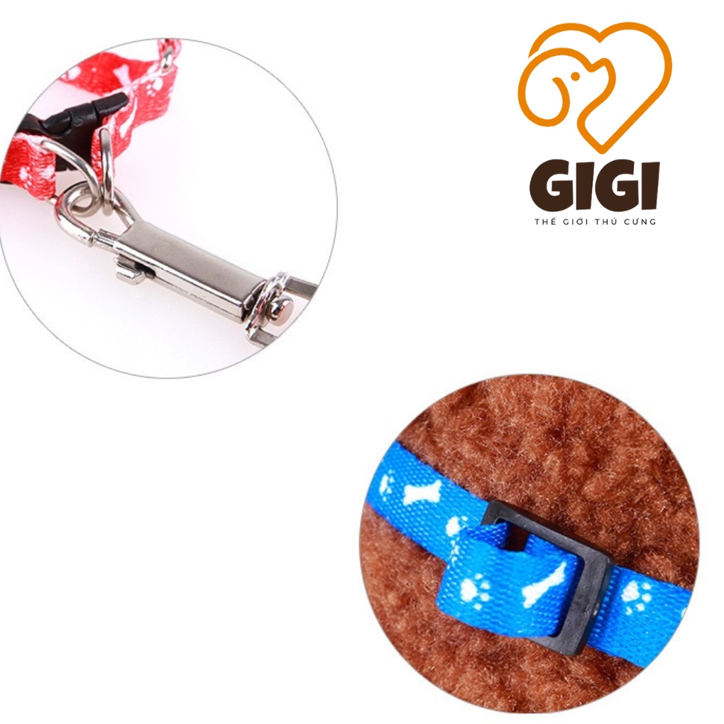 Dây dắt thú cưng dạng yếm loại mỏng nhiều màu sắc giá rẻ phụ kiện cho thú cưng chó mèo dùng khi đi dạo - GiGi Pet Shop