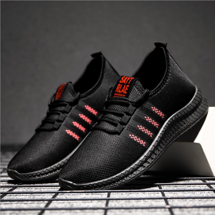 Giày Sneaker Nam SAYT 4 Sọc Đế 3D Chất Vải Chun Co Dãn | BigBuy360 - bigbuy360.vn