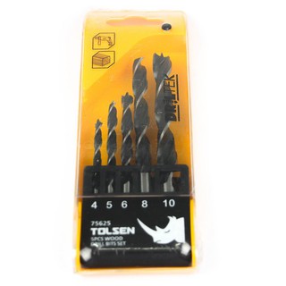BỘ 5 CÂY KHOAN GỖ TOLSEN 75625