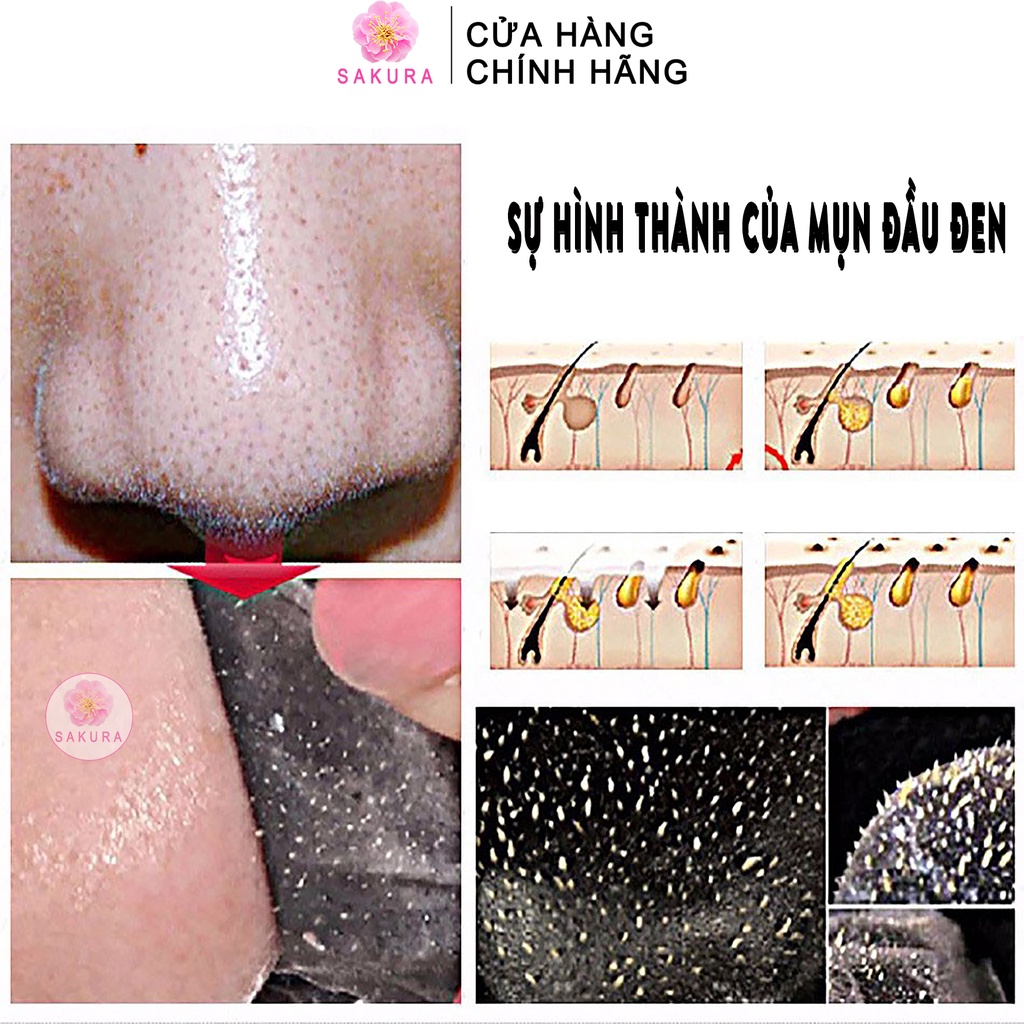 Gel lột mụn than tre Keo mặt nạ lột mụn hoạt tính mụn cám mụn đầu đen nội địa trung BIOAQUA IMAGES 60g SAKURA